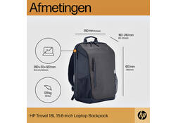 Laptop Rugzak HP travel 18 liter 15.6 blauw/grijs