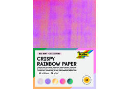 Regenboogpapier Folia 23x33cm iriserend 75gr 10 vel assorti