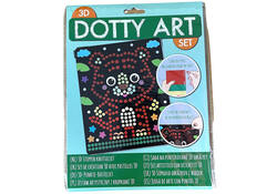 Knutselset 3D dotty art assorti