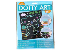 Knutselset 3D dotty art assorti