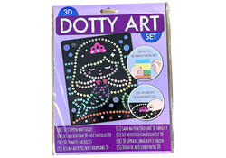 Knutselset 3D dotty art assorti