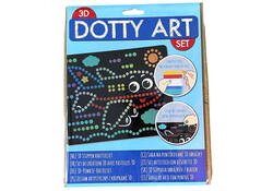 Knutselset 3D dotty art assorti