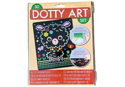 Knutselset 3D dotty art assorti