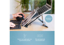 Laptopstandaard R-Go Riser Documenthouder