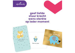 Wenskaart Hallmark navulset geboorte zoon 6 kaarten