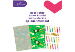 Wenskaart Hallmark navulset felicitatie 6 kaarten