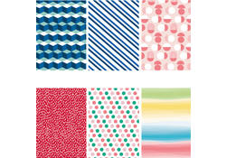 Inpakpapier IG Group Geo 200x70cm assorti