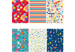 Inpakpapier IG Group Party 200x70cm assorti