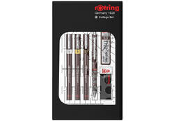 Tekenset rOtring Isograph college 0.25mm, 0.35mm en 0.5mm set à 3 stuks
