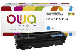Tonercartridge OWA alternatief tbv HP CF411X blauw