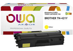 Toner OWA alternatief tbv Brother TN-421Y geel