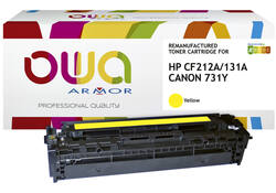Tonercartridge OWA alternatief tbv HP CF212A geel