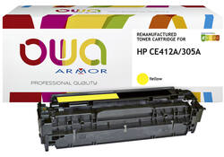 Tonercartridge OWA alternatief tbv HP CE412A geel