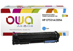 Tonercartridge OWA alternatief tbv HP CF531A blauw