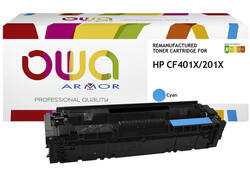 Tonercartridge OWA alternatief tbv HP CF401X blauw
