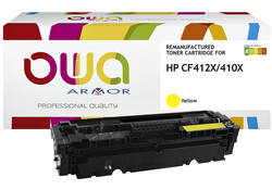 Tonercartridge OWA alternatief tbv HP CF412X geel