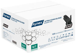 Handschoen Hynex S nitril zwart pak à 100 stuks