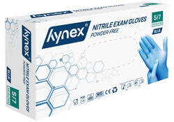 Handschoen Hynex S nitril blauw pak à 100 stuks
