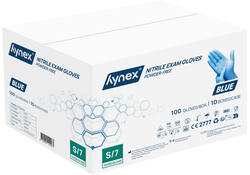 Handschoen Hynex S nitril blauw pak à 100 stuks