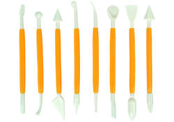 Boetseerspatel Conda set à 8 stuks 15 cm plastic