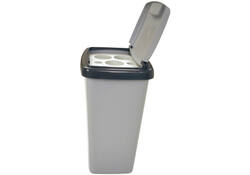 Afvalbak Vepa Bins bekerinzet 5-gaats 50 liter grijs