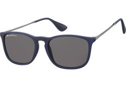 Zonnebril Montana met smoke glas en metalen pootje donkerblauw