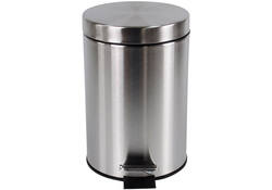 Afvalbak BRASQ pedaalemmer 12 liter rvs