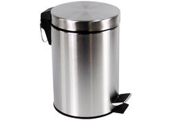 Afvalbak BRASQ pedaalemmer 12 liter rvs