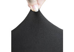 Tafelrok BRASQ voor statafel 80cm zwart