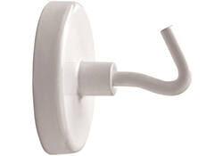 Magneet met haak MAUL 36mm trekkracht 6kg wit