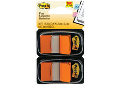 Indextabs 3M Post-it 680 25.4x43.2mm duopack oranje