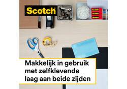 Plakband Scotch Magic 665 19mmx33m dubbelzijdig