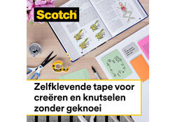 Plakband Scotch Magic 665 19mmx33m dubbelzijdig