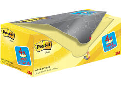 Memoblok 3M Post-it 654 76x76mm geel 16 + 4 gratis