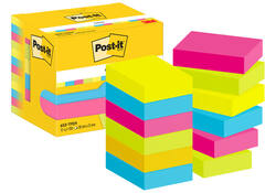 Memoblok 3M Post-it 653 38x51mm neon assorti kleur