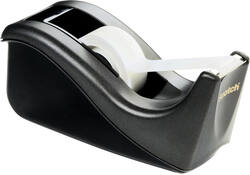 Plakbandhouder Scotch C60 zwart + 4 rollen Magic tape 19mmx33m