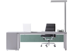 Werkplek tafelklem MAUL Javal LED dimbaar hg 120cm zilver