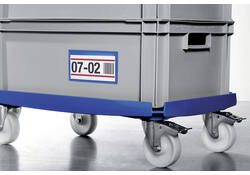 Documenthoes Durable zelfklevend 150x67mm blauw
