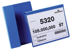 Documenthoes Durable met vouw A5 liggend blauw
