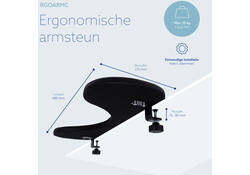 Armsteun R-Go Ergonomisch Zwart