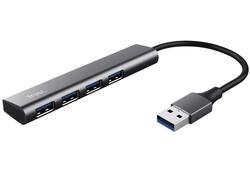 Hub Trust Halyx 4-port USB-A zilver