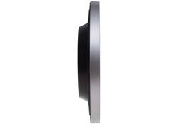 Wandklok MAUL Step Quartz Ø30x5cm kunststof zilver/wit stildraaiend
