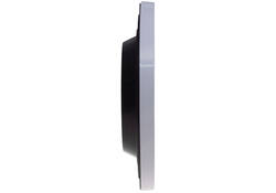 Wandklok MAUL Step RC Ø30x5cm kunststof wit/wit
