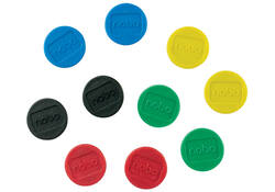 Magneet Nobo 13mm assorti 10stuks