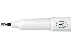 Viltstift Nobo whiteboard Glide fijn zwart 1mm 4stuks