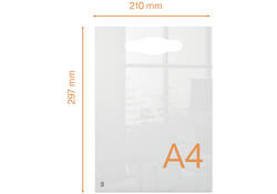 Notitiebord Nobo transparant acryl met handgreep A4