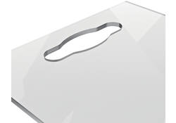 Notitiebord Nobo transparant acryl met handgreep A4