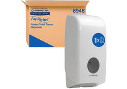 Toiletpapierdispenser Aquarius gevouwen tissue wit 6946