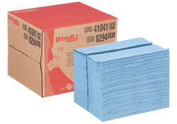 Poetsdoek WypAll X80 PowerClean 28,2x42,70cm 160 vel draagdoos blauw 8294
