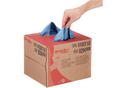 Poetsdoek WypAll X80 PowerClean 28,2x42,70cm 160 vel draagdoos blauw 8294